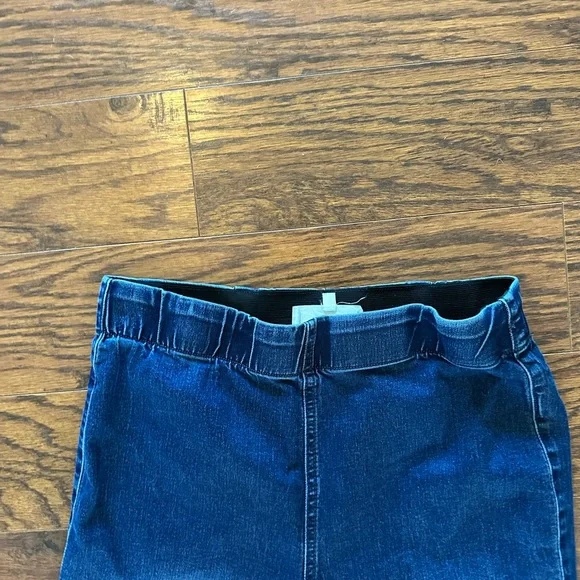 Newbury Kustom Blue Flare Wide Leg Jeans - Picture 3 of 5